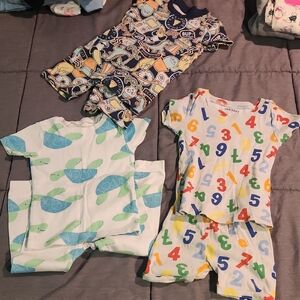 Lot Of 3 Boys Spring And Summer Pajamas,  Size 3t
